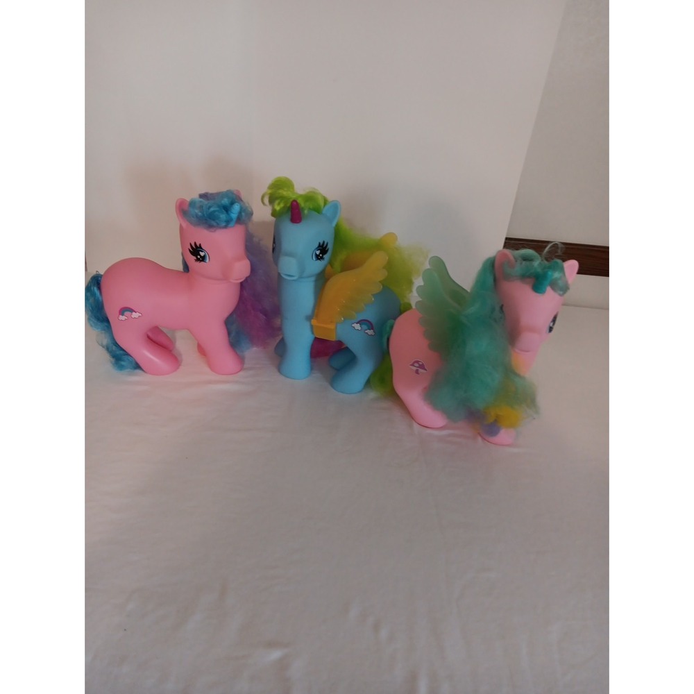 My Little Pony Unicorns Sold As A‎ Lot Of ( 3 ) All 9" 1-  Is Missing Wings